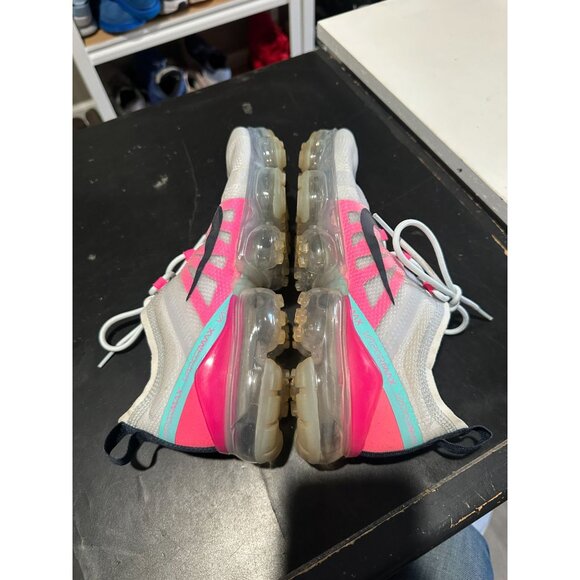 Nike Women's Airmax plus shoes 9 - Gray, Pink, and Teal - Picture 6 of 8
